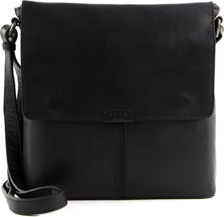 SADDLER Leren Schoudertas Oslo Shoulder Bag Black Zwart