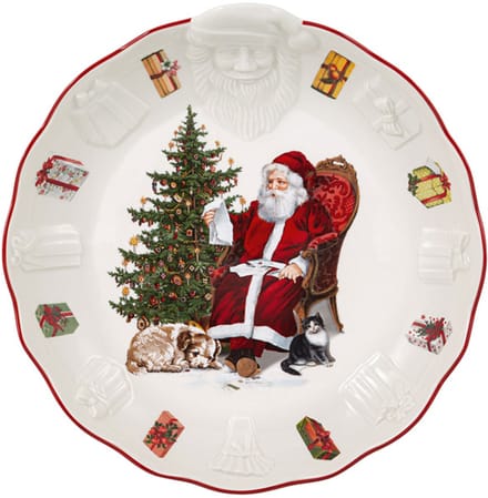Villeroy & Boch Toy's Fantasy Schaal Relief Kerstman 25 cm