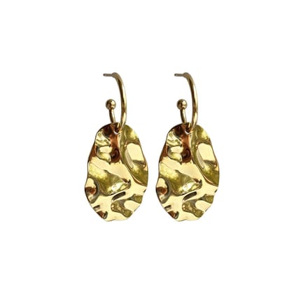 FlowJewels - oorbellen - stainless steel - goud