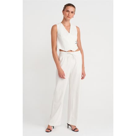 Dames Rechte Gestreepte Broek