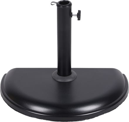 Muurparasolvoet van cement 10 kg zwart
