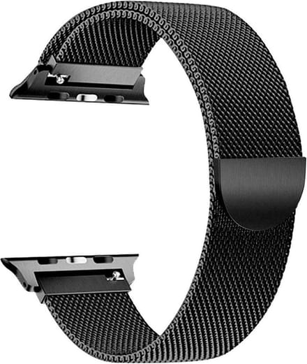Milanees Bandje geschikt voor Garmin Venu 2 - Magnetische Loop Zwart