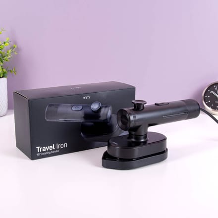 MikaMax Travel Iron - Compacte Reisstrijkijzer met 20 sec Opwarmtijd en Watermist