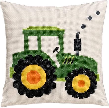 Tractor - Telpatroon voor kussen - Permin
