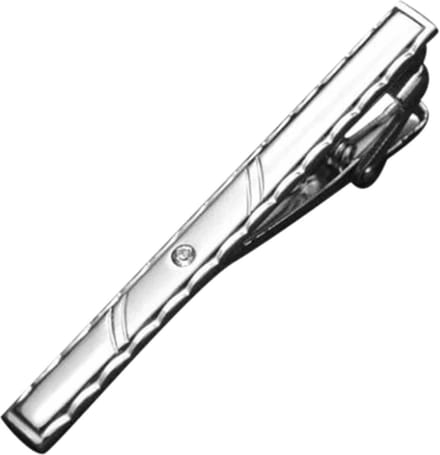 Fako Bijoux® - Dasspeld - Stropdas Clip - Tie Clip - Deluxe - Model Eric - 60mm - Zilverkleurig