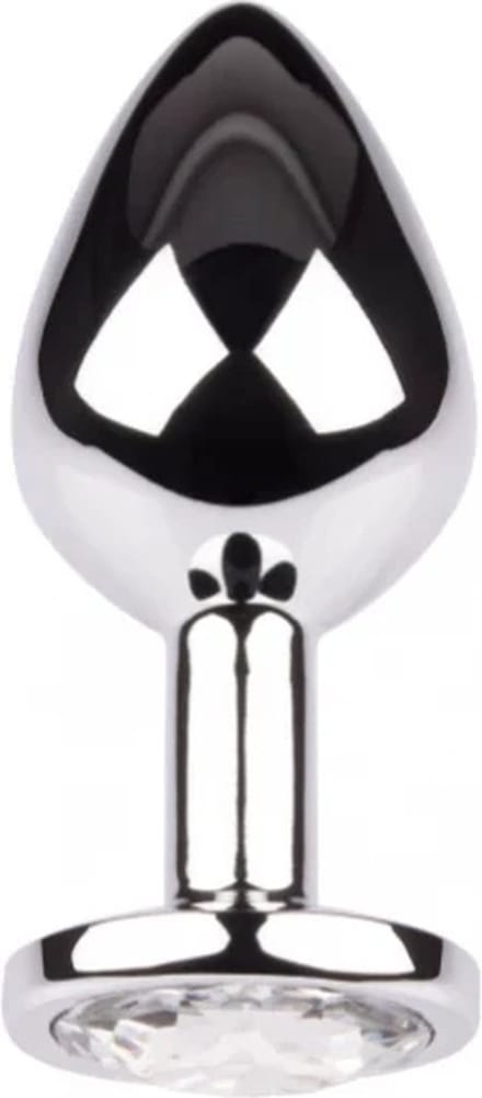 Plug It Strass Buttplug Large Zilver