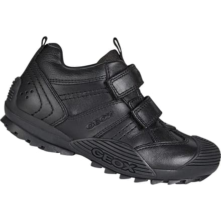 GEOX SAVAGE JONGENS Veterschoenen - ZWART