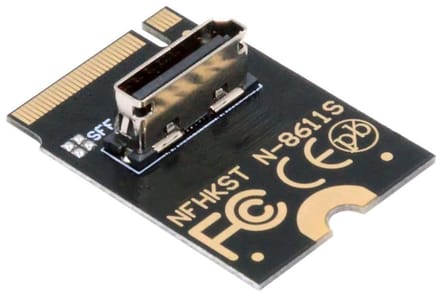 Allecto - PCI-E 4.0 NVME M.2 M-Key Adapter - SSD en eGPU ondersteuning - compact formaat - ideale oplossing - hoge snelheid - geschikt voor verschi...