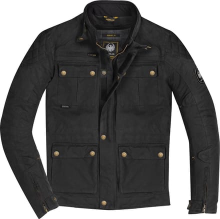 Merlin Yoxall II Zwart Wax Motorjas - Jas
