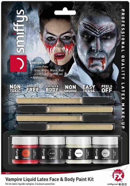 Smiffys - Vampire Kit Liquid Latex - Multicolours