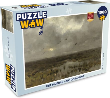 Puzzel Het moeras - Anton Mauve - Legpuzzel - Puzzel 1000 stukjes volwassenen