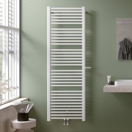 Kermi Basic plus bathroom radiator 89.9 x 3.5 x 80.4 cm, right E0V1M0800902RXK
