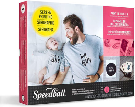 Speedball Starterkit - Zeefdrukken op textiel - Inclusief verf en instructiegids