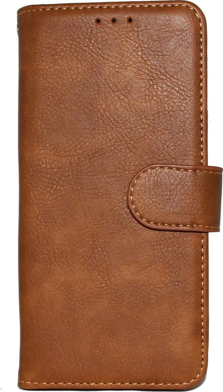 HB Hoesje Geschikt voor Samsung Galaxy S21 Plus - Bruin - Luxe Kunstlederen Portemonnee Book Case