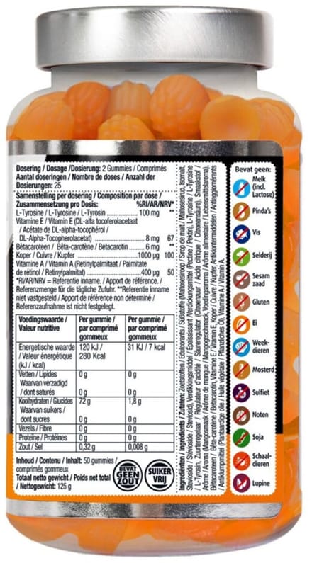 Lucovitaal Gummies tegen pigmentvlekken 50 stuks