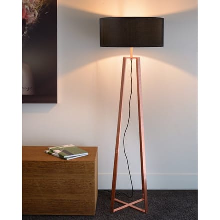Lucide COFFEE - Vloerlamp -  50 cm - Koper
