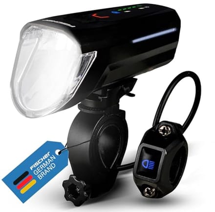 Fiets LED Voorlicht 100 Lux met Sensormodus en Spatwaterdichte Behuizing