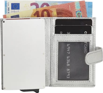 Double-D FH-serie Safety Wallet - Zilver