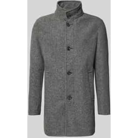 Regular fit lange jas met wol, model '11 FYNN'