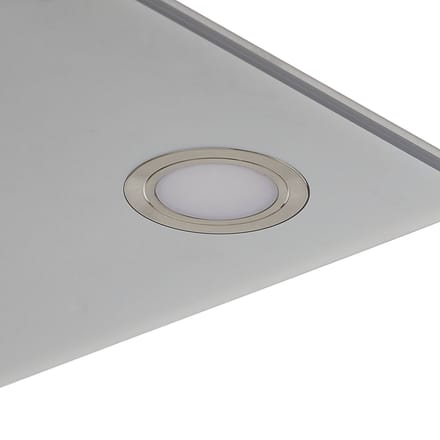 Evotec Vierkante LED-hanglamp Pano, metallic
