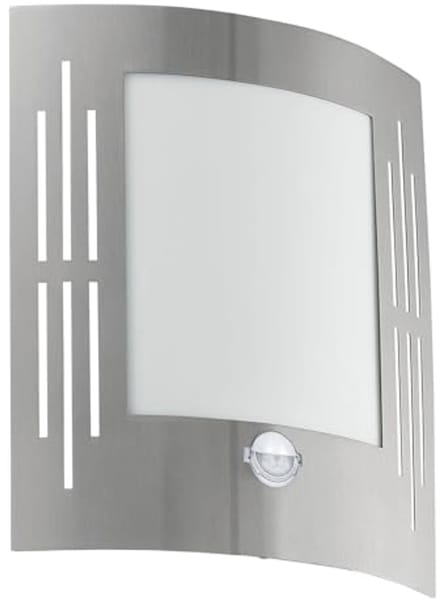 Buitenlamp met Bewegingsmelder en Sensor, Wandlamp van Roestvrij Staal voor Buiten, IP44, E27 Fitting