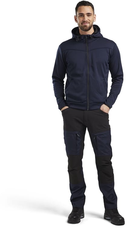 Blaklader Service werkbroek met stretch 1456-1845 - Mannen - Dark Navy/Zwart - 44
