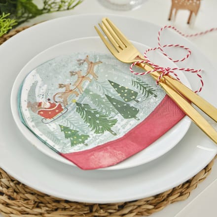 Ginger Ray - 16 Servetten Sneeuwbol