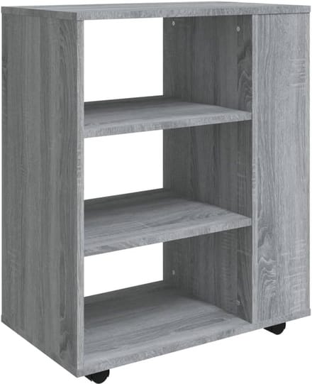 Mobiele Kast 60x35x75 cm van Bewerkt Hout - Perfect voor Documenten en Opbergruimte