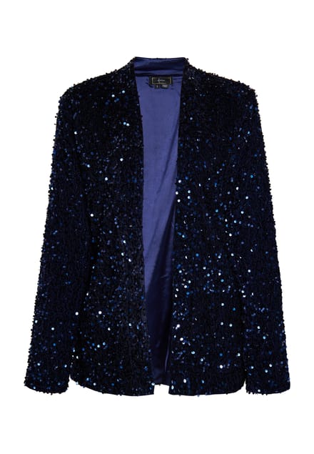 Faina Blazer met pailletten Dames marine