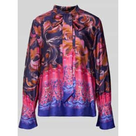 Regular fit blouse met strikdetail