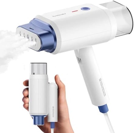 Compact en draagbaar stoomstrijkijzer met snelle opwarming en 2 stoomstanden