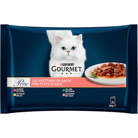 Perle mini filet saus kip, konijn rund