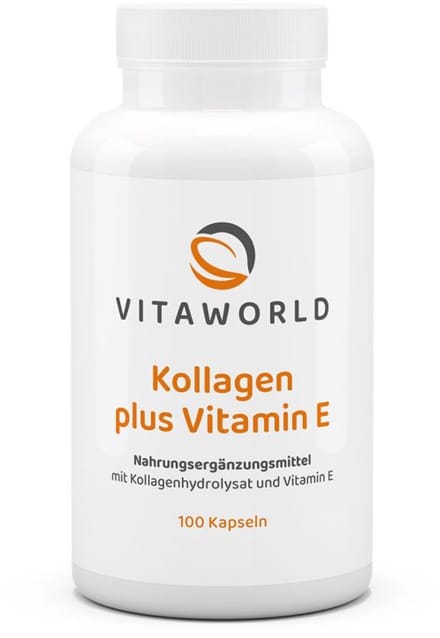 Vitaworld collageen 500mg plus vitamine E 100 capsules