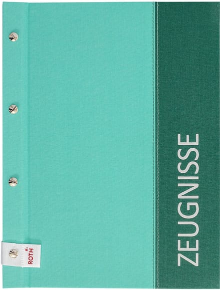 Mapje voor diploma's 'Spectrum', formaat A4, mintgroen