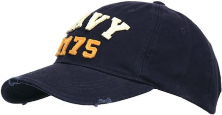 Fostex Garments - Baseball cap stone washed navy 1775 (kleur: Blauw / maat: NVT)