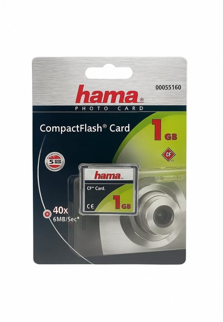 Hama CompactFlash Geheugenkaart 1GB – Voor Digitale Camera’s en Apparaten