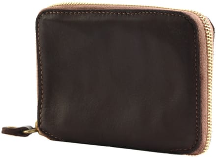 CATERINA LUCCHI Leren portemonnee Nina Wallet Small Zip Around Moro donkerbruin