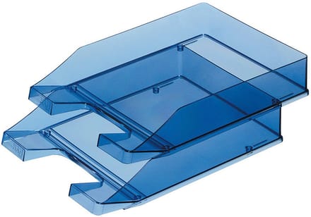HAN brievenbak - KLASSIK - 255 x 348 x 65mm - transparant blauw - stapelbaar - HA-1026-X-26