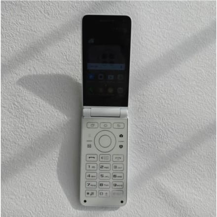 Gerenoveerde Samsung Galaxy Folder 2 G160N 4G LTE Origineel 2GB RAM 32GB ROM Flip Ontgrendelde Smartphone wit