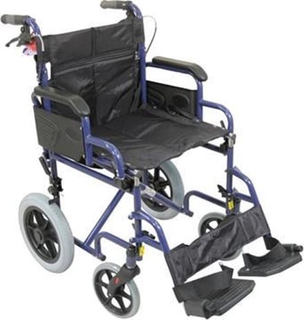 Aidapt Rolstoel - Opvouwbaar - Blauw