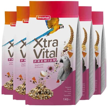 Beaphar XtraVital Papegaai - 5 x 1 kg - Voordeelverpakking