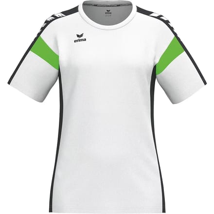 Erima Celebrate 125 T-Shirt Dames - Wit / Green Gecko | Maat: 40