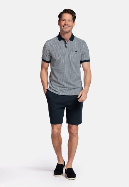 Baileys Pastel Blue Standaard korte mouw Print Polo 515227 62