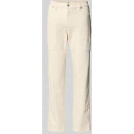 Slim fit broek met opgestikte zakken model 'Iowa'