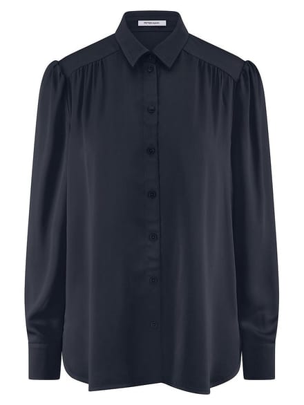 Blouse lange mouwen Van Peter Hahn blauw
