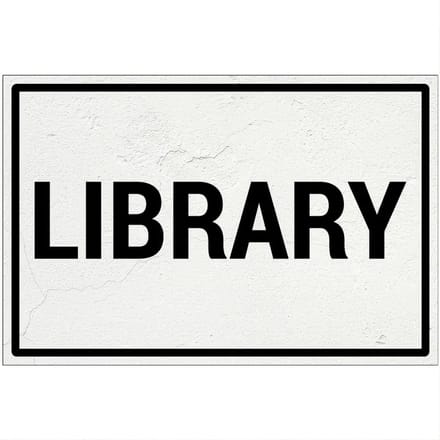 Library bord | Forex Re materiaal | 30 x 20 cm