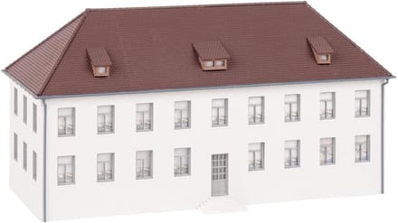 Modelspoor Kazerne Gebouw Set - Gedetailleerde Militaire Barakken