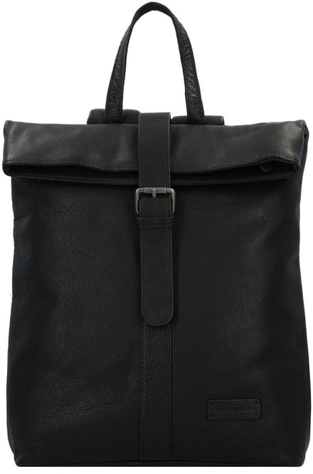Jack Kinsky Porto Dagrugzak Leer 37 cm Laptop compartiment - 38cm (15 duim) - schwarz