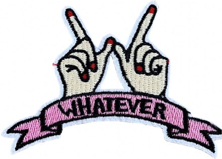 Whatever meiden - handen - Carnaval strijkapplicatie strijk embleem - patch - patches - stof & strijk applicatie