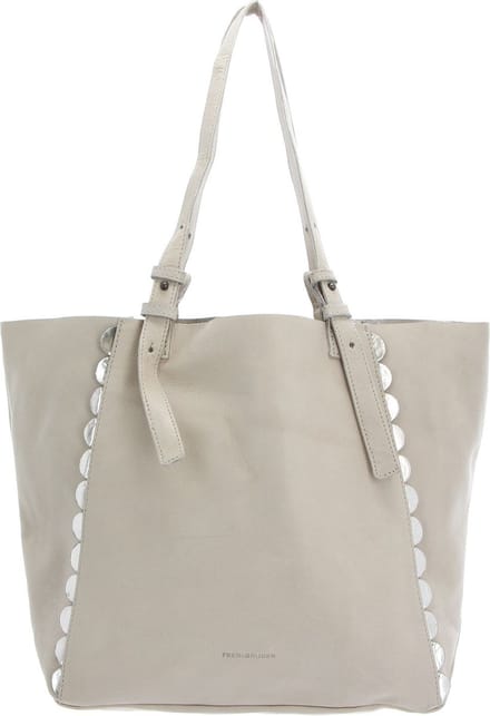 FREDsBRUDER Leren Schoudertas Bloomy Bloomy Sand Grijs
